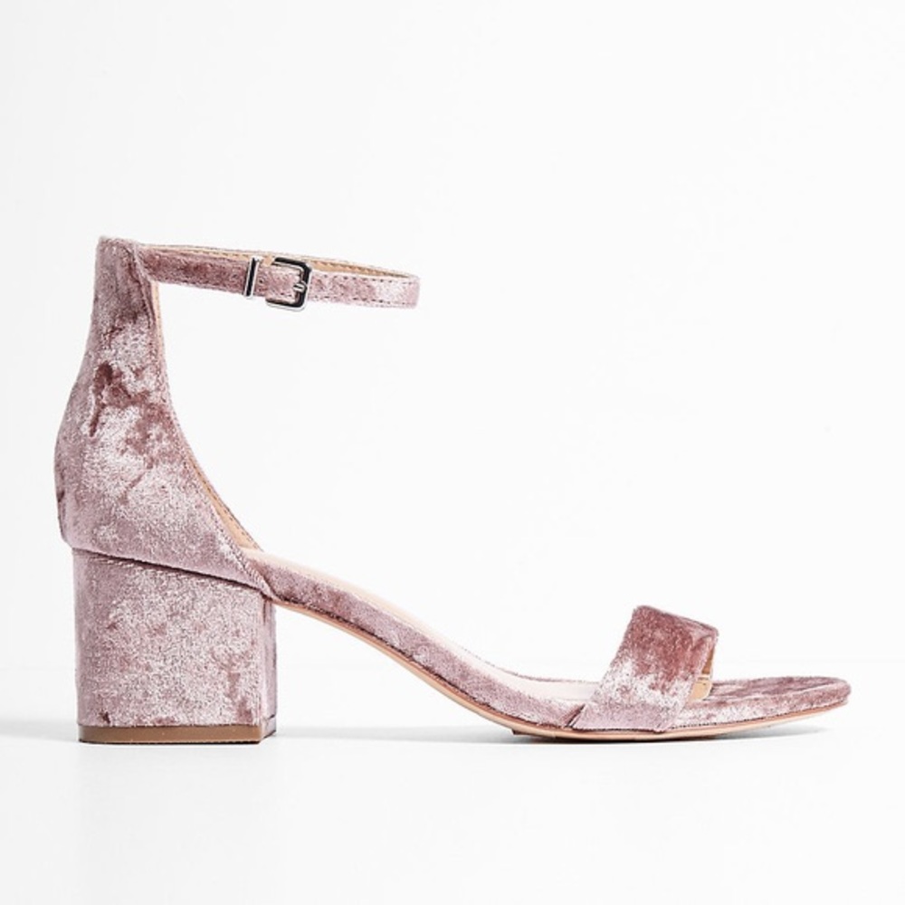 Express velvet KITTEN heels